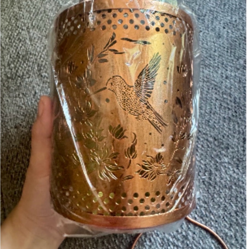 Copper Hummingbird Lantern new